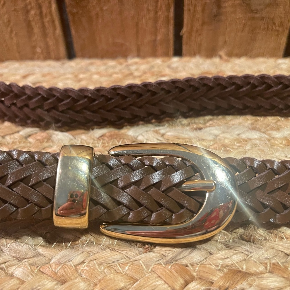 Braided Genuine Leather Belt 39” - Picture 5 of 7
